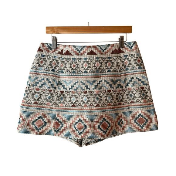 Zara Southwestern Woven Skort size L Aztec Moroccan Festival Colorful - Picture 1 of 6